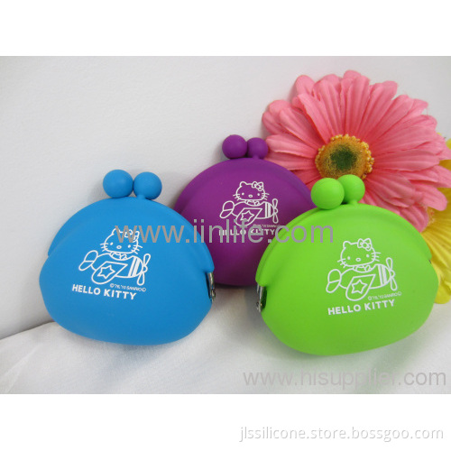 New Blue Hello Kitty Silicone Purse Coin Bag Case Wallets Great Gift Idea